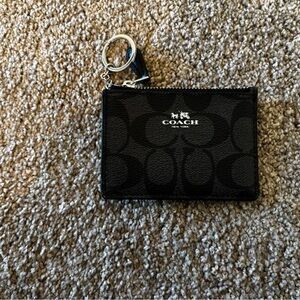 Coach Black Signature Card Wallet